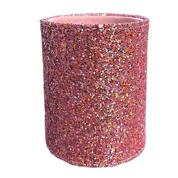 ⭐️3/$25⭐️ Pink Glitter Makeup Brush Holder Cup - Picture 1 of 3